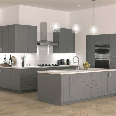 koville cabinets steel gray shaker|akb kitchen.